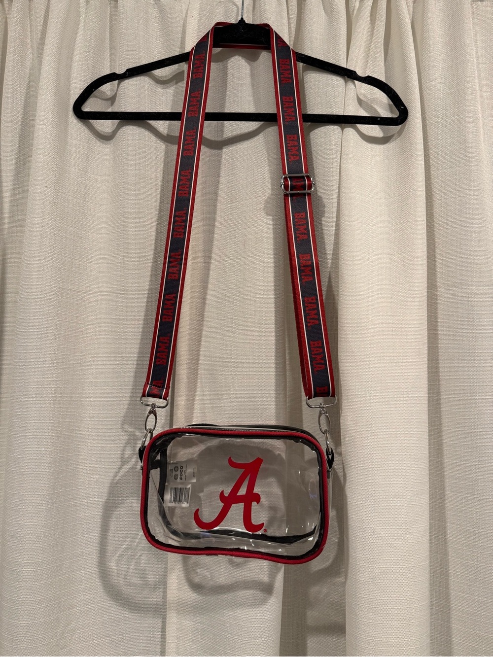 Clear Crossbody Gameday Bag University of Alabama